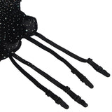 Subblime - 952174 Bodystocking De Rejilla Con Guantes Y Diamantes Negro Talla Única