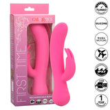 Calexotics - First Time Vibrador Rabbit Recargable Rosa