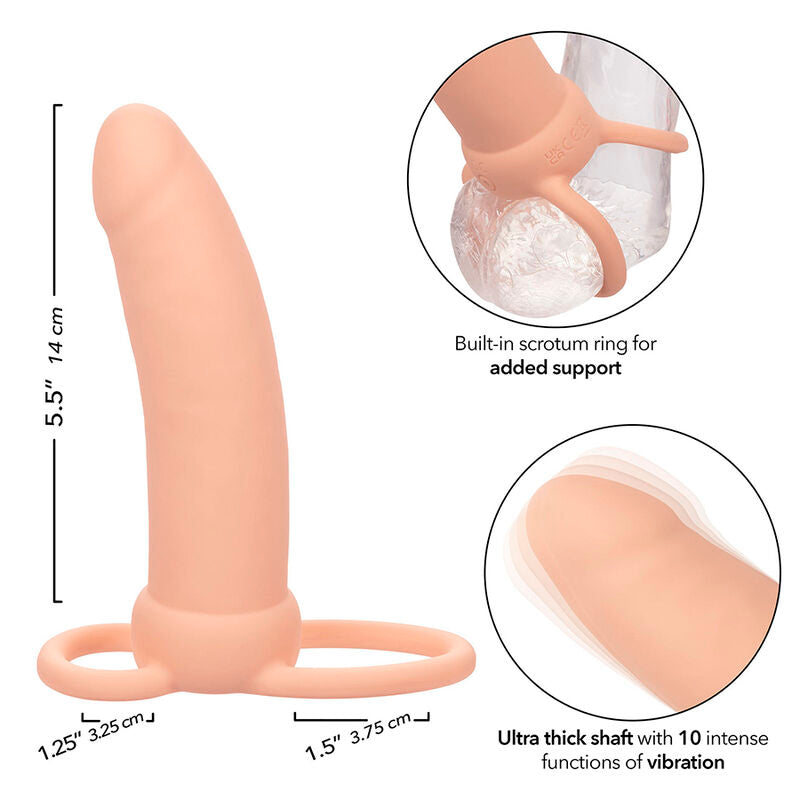 Calexotics - Maxx Doble Penetrador Grueso 10 Vibraciones Natural