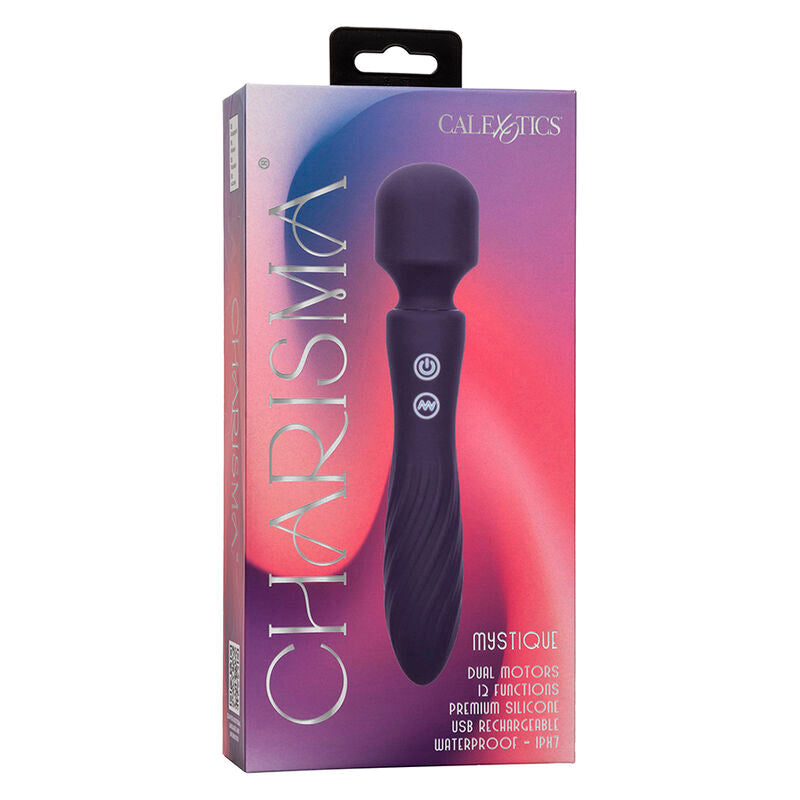 Calexotics - Charisma Mystique Masajeador Doble Motor 12 Funciones 21,5 Cm X 4,5 Cm Morado