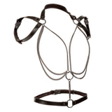 Calexotics - Euphoria Arnés Estilo Cabestro Con Múltiples Cadenas Premium Talla Plus