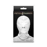 Ns Novelties - Fetish & Fashion Pasamontañas Completo Con Cremallera Nylon Blanco