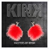Kink - Pinzas Para Pezones Con Pluma Rojo 7 Cm