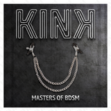 Kink - Pinzas Para Pezones Con Doble Cadena Gruesa Plateado 20/23 Cm