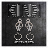 Kink - Pinzas Para Pezones Estilo Japonés Con Aros Plateado