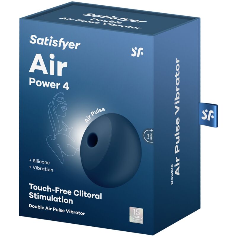 Satisfyer - Air Power 4 Estimulador & Vibrador 12 Vibraciones Azul