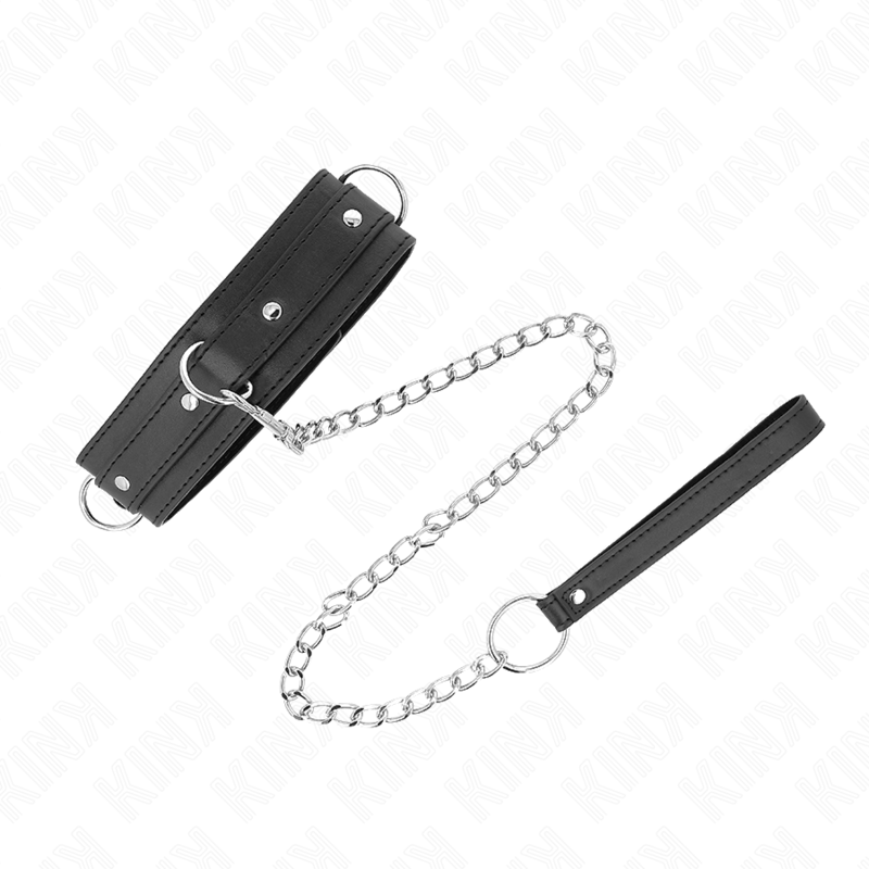 Kink - Collar Con Correa 65 Cm 3 Anillos Modelo 1 Ajustable 38-49 Cm X 5 Cm