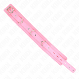 Kink - Collar Con Correa 65 Cm Con Restricciones Rosa Ajustable 36-42 Cm X 5.5 Cm
