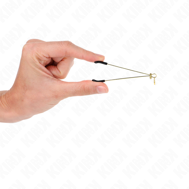 Kink - Pinzas Para Pezones Fina Dorado 7 Cm