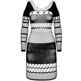 Passion - Bs 105 Bodystocking Negro Talla Única