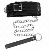 Kink - Collar Con Correa 65 Cm Con Restricciones Negro Ajustable 36-42 Cm X 5.5 Cm