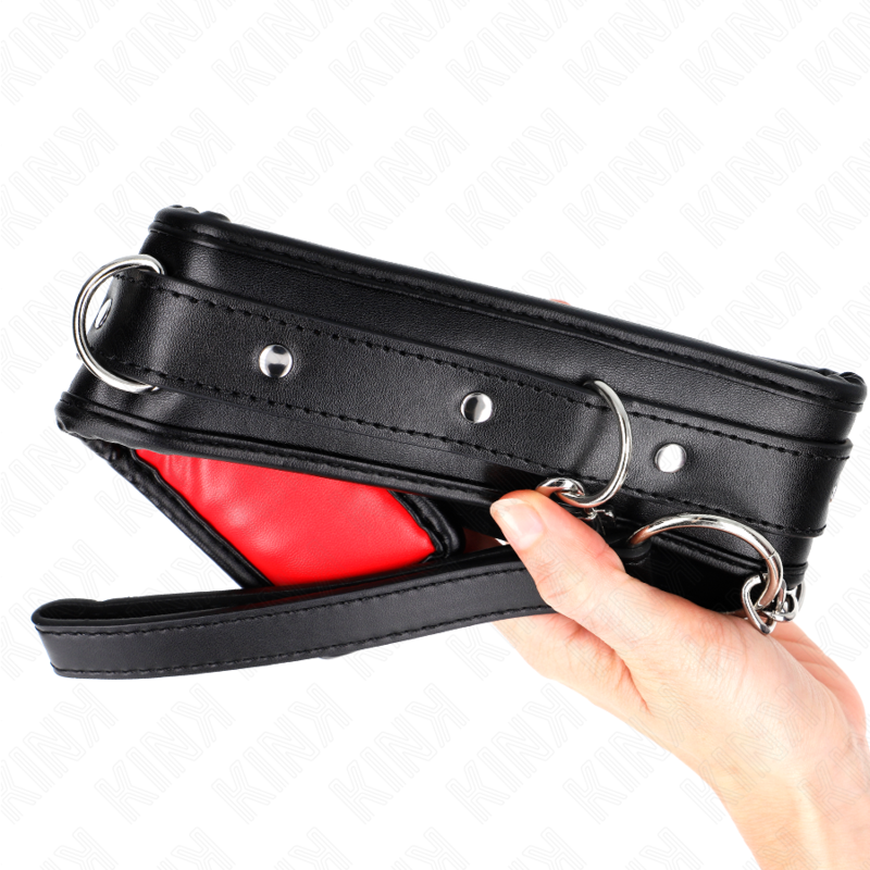 Kink - Collar Con Correa Esponja Imitación Cuero Modelo 3 Ajustable 37-54 Cm X 3 Cm