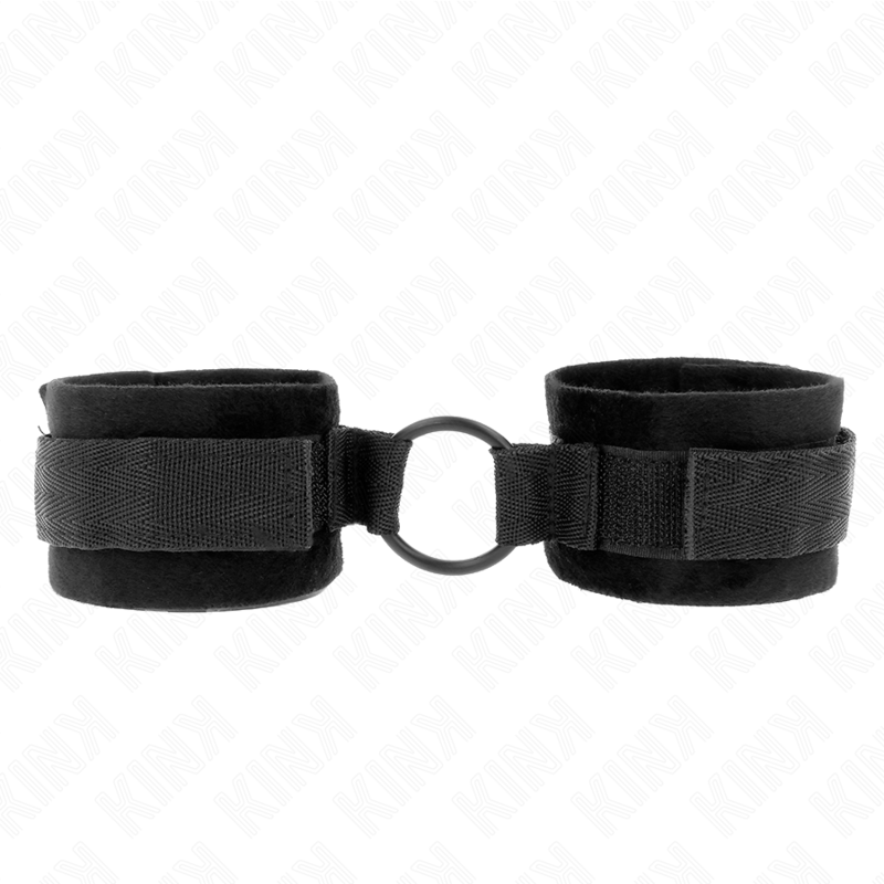Kink - Muñequeras 25 Cm Para Principiantes Con Anilla 4 Cm Negro Ajustable 15-25 Cm