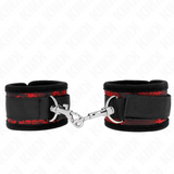 Kink - Muñequeras Diseño Escándalo Rojo-Negro
