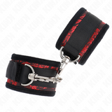 Kink - Muñequeras Diseño Escándalo Rojo-Negro