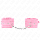 Kink - Muñequeras Forradas Premium Rosa Con Correa Rosa Ajustable 17-29 Cm X 6 Cm