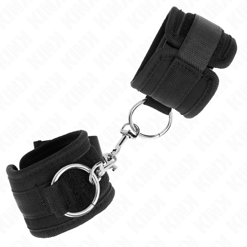 Kink - Muñequeras Negro Ajustable 18-35 Cm X 6 Cm