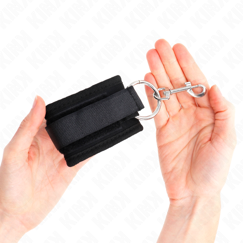 Kink - Muñequeras Negro Ajustable 18-35 Cm X 6 Cm