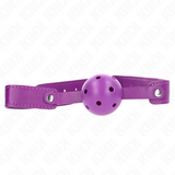 Kink - Mordaza De Bola 4.5 Cm Transpirable Morado 65 X 2.5 Cm