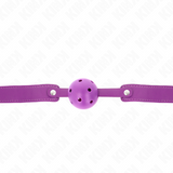 Kink - Mordaza De Bola 4.5 Cm Transpirable Morado 65 X 2.5 Cm