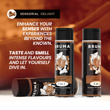 Bruma - Aceite De Masaje Premium Efecto Calor Sabor Tarta Americana 3 En 1 - 100 Ml