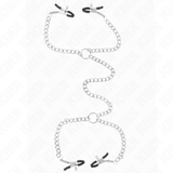 Kink - Pinzas Para Pezones Doble 32 Cm Con Cadenas 14 Cm
