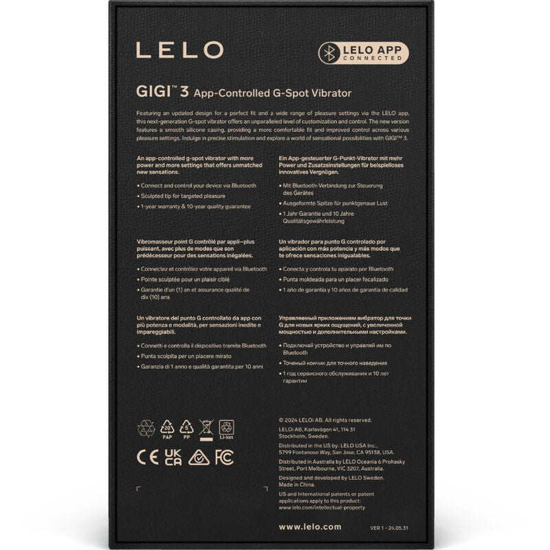 Lelo -   Gigi 3 Vibrador Punto G Rosa