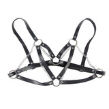 Subblime - 953713 Cinturón De Bondage Punk Hebilla Metal Negro Talla Única