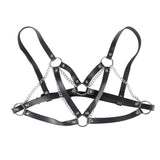 Subblime - 953713 Cinturón De Bondage Punk Hebilla Metal Negro Talla Única