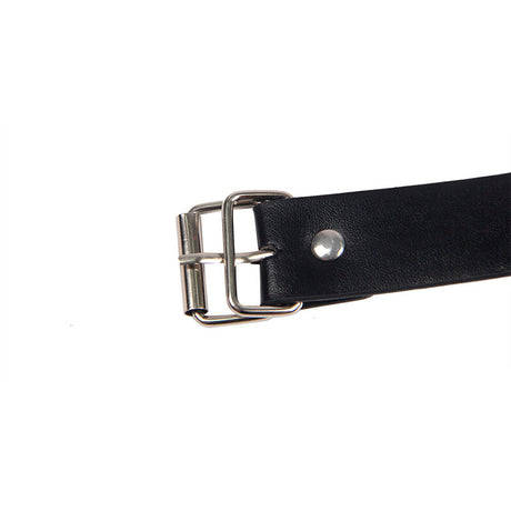 Subblime - 953720 Pinzas Para El Pecho Con Correa De Cuero Bondage Negro Talla Única