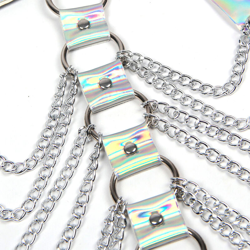 Subblime - 953737 Arnés De Pecho Con Anillos Y Cadenas Plata Talla Única