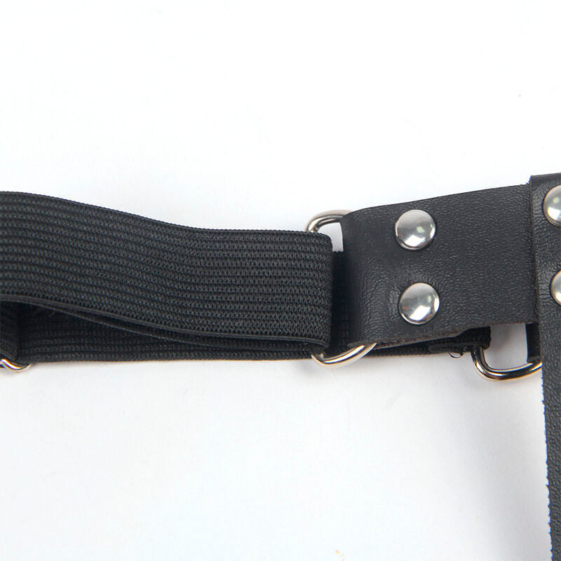 Subblime - 953744 Liga Punk De Cuero Ajustable Negro Talla Única