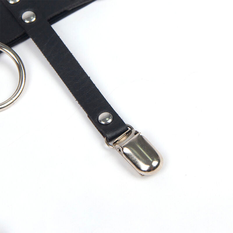 Subblime - 953744 Liga Punk De Cuero Ajustable Negro Talla Única