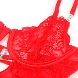 Subblime - 954208 Babydoll De Encaje Con Tirantes Ajustables Rojo S/M