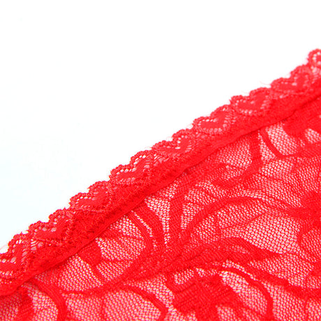 Subblime - 954208 Babydoll De Encaje Con Tirantes Ajustables Rojo S/m