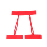 Subblime - 954321 Sujetador + Tanga + Ligueros Estampado De Corazones Rojo S/M