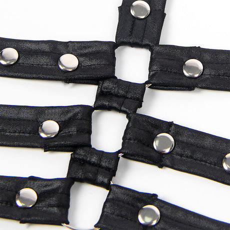 Subblime - 954406 Vestido Bondage De Cuero Negro S/m