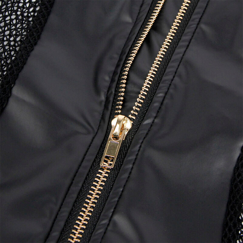 Subblime - 954451 Vestido Sexy De Rejilla Cuero Negro L/Xl