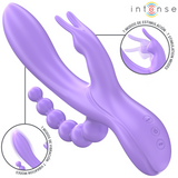 Intense - Miko Triple Vibrador Rabbit & Estimulador & Anal 7 Vibraciones Morado
