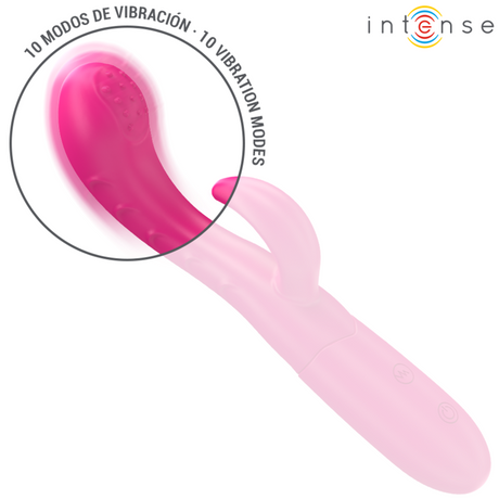Intense - Amara Vibrador Con Lengua Estimuladora 10 Vibraciones Rosa
