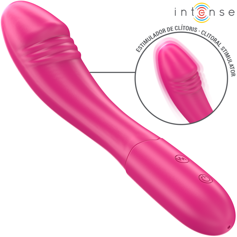 Intense - Belinda Vibrador 19 Cm Flexible 10 Vibraciones Rosa