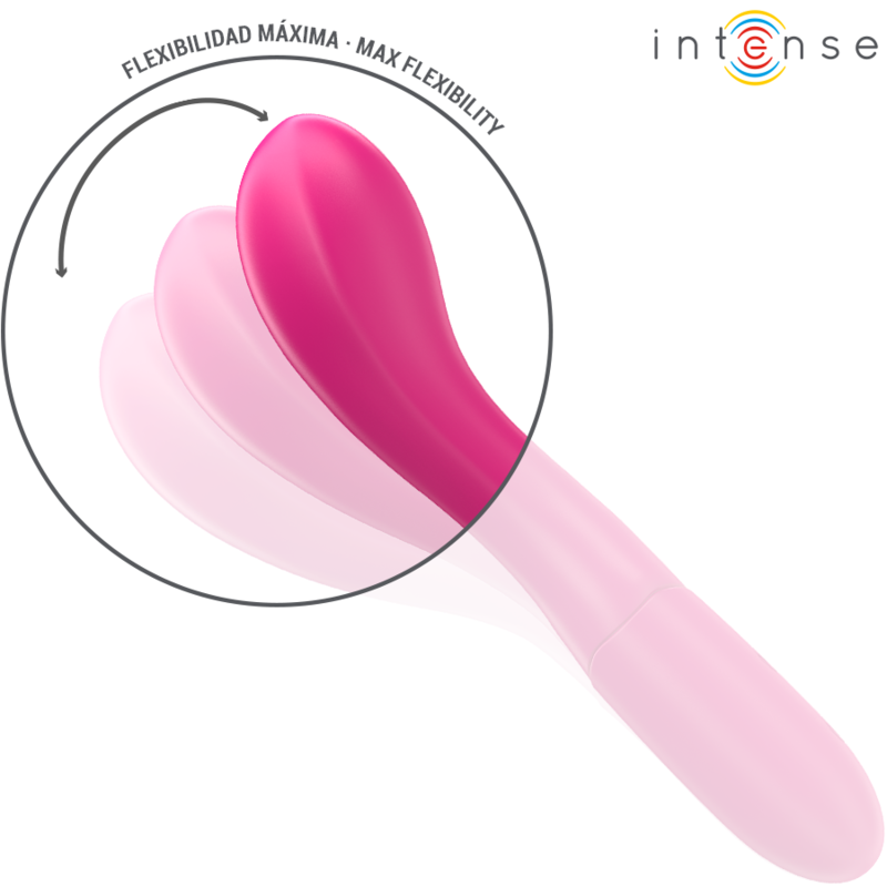 Intense - Lisette Vibrador 19 Cm Flexible 10 Vibraciones Rosa