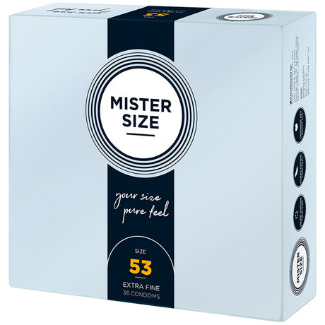 Mister Size - Preservativos Talla M 53 Mm (36 Unidades)