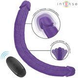 Intense - Gunter Dildo Doble Vibrador 40 Cm Morado Control Remoto