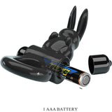Pretty Love - Exciting Ring Anillo Vibrador Rabbit 10 Vibraciones Negro
