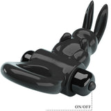 Pretty Love - Exciting Ring Anillo Vibrador Rabbit 10 Vibraciones Negro