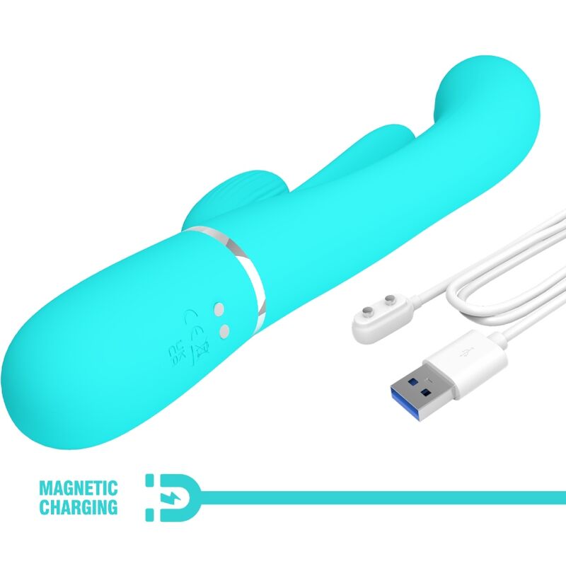 Pretty Love - Shania Triple Vibrador Rabbit Multifunción 3 En 1