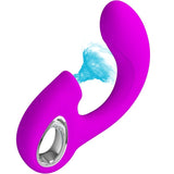 Pretty Love - Sibel Vibrador Punto G + Estimulador Clítoris 10 Vibraciones Morado