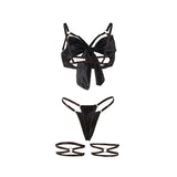 Subblime - 955199 Set Sujetador Con Lazo Negro Ajustable S/M