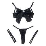 Subblime - 955205 Set Sujetador Con Lazo Negro Ajustable L/Xl